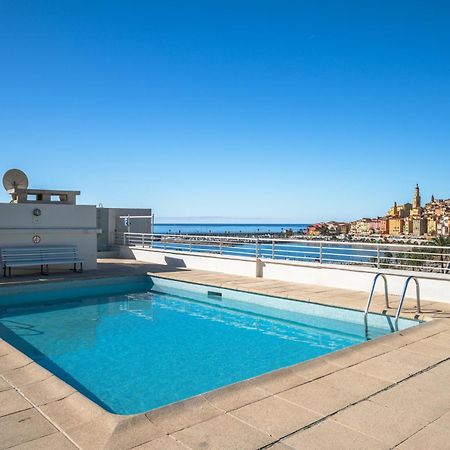 芒通Le Rocamare - Piscine Toit Terrasse - Parking Prive - Terrasse公寓 外观 照片