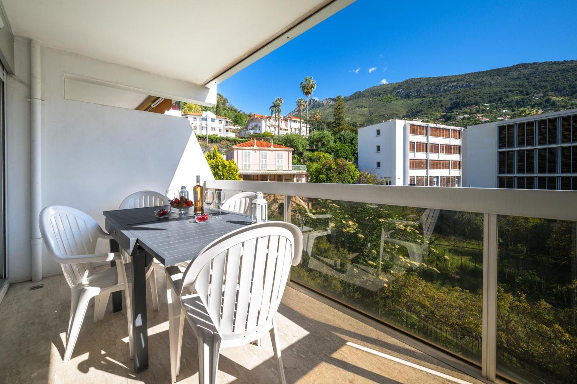 芒通Le Rocamare - Piscine Toit Terrasse - Parking Prive - Terrasse公寓 外观 照片